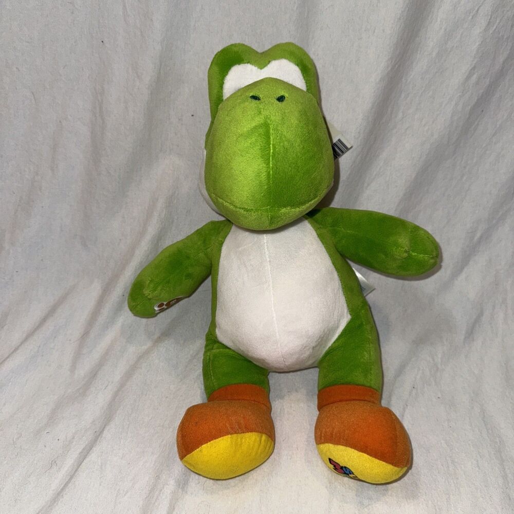 Build-A-Bear BAB 16" Green Yoshi Nintendo Super Mario Bros Plush w/No Sound